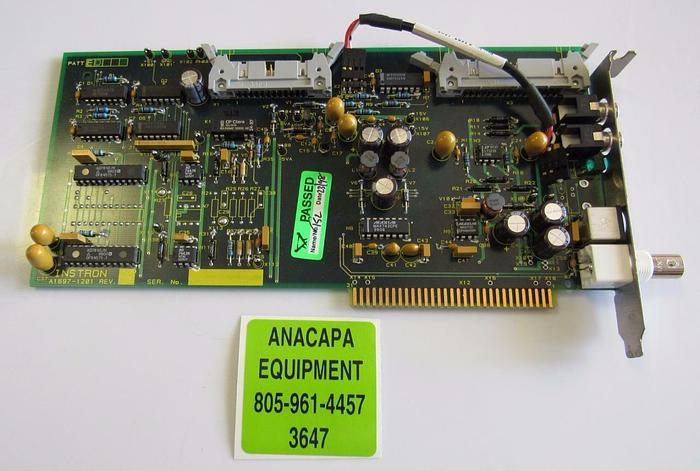 Used Instron A1697-1201 T1697-1201 Rev E PC Board / Interface Card (3647)