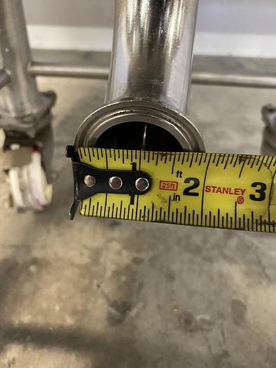 Used Stainless Steel  200 Liter Mixing Tank w/ 1 1/2" Sanitary Fitting Bottom Drain