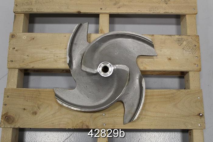 Used Goulds 3175 4x6x18 2/4-Vane CF8M Impeller #42829
