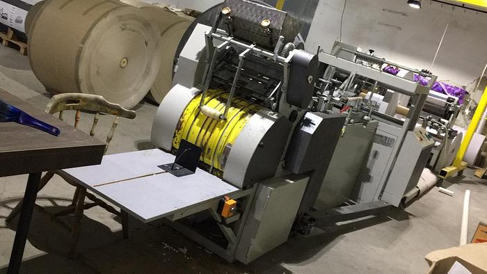 GRACIJANI + 3 col. flexo – Flat satchel paper bag making machine year 2016