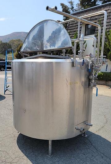 Used Tank, 600 Gallon, S/st, Jkt, Agit, OT/SB #C744155