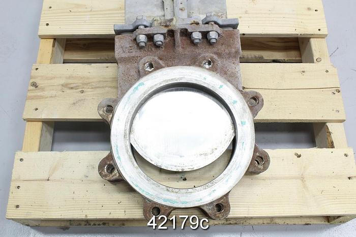 Used Velan L15-0310C-13SL 8" Hand Operated Knife Gate Valve #42179