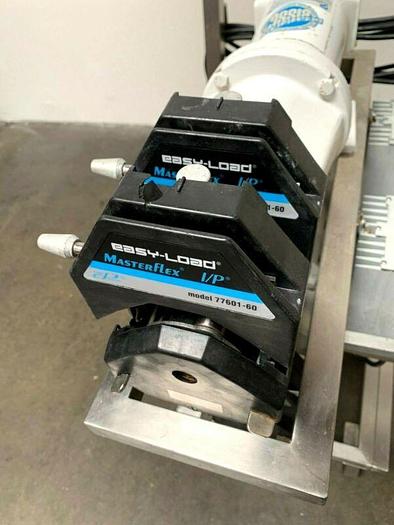 Used Double Master Flex I/P 77601-60 Peristaltic Pump Skid w/ 1/2 HP Motor & Drive