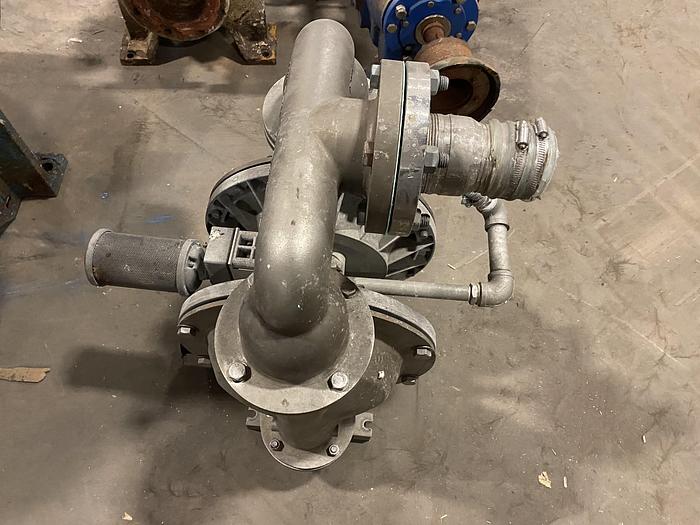 Used WILDEN PUMP 15 STAINLESS STEEL 316 SS DOUBLE DIAPHRAGM/ TRANSFER PUMP