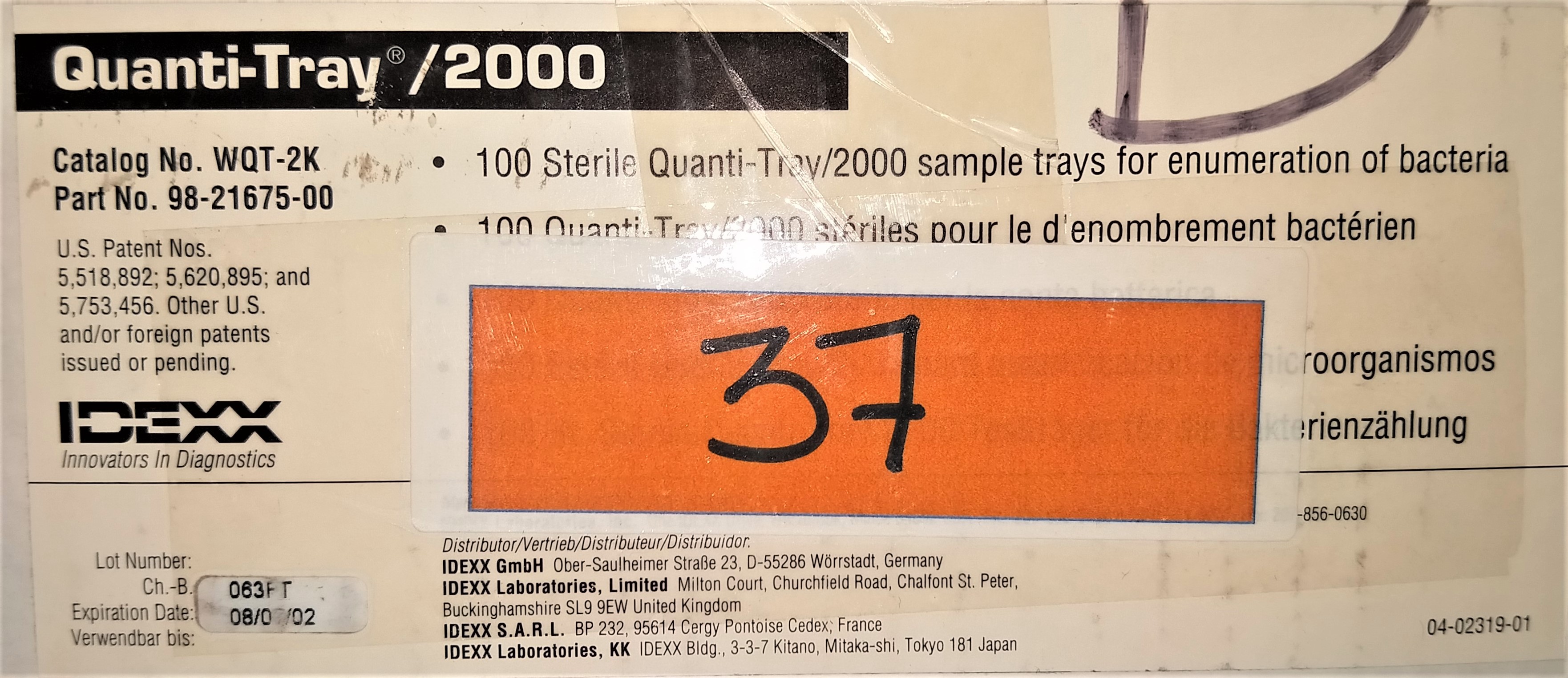 新开盒IDEXX QuantiTray/2000大肠菌群和大肠杆菌测试(每包100个)在Chemis… bob手机版app下载,BOB