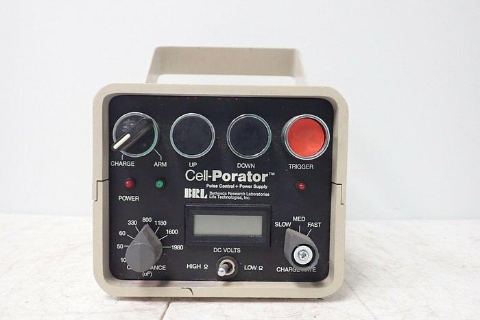 Used BRL Life Technologies Cat Series 1600 Cell-Porator Pulse Control + Power Supply