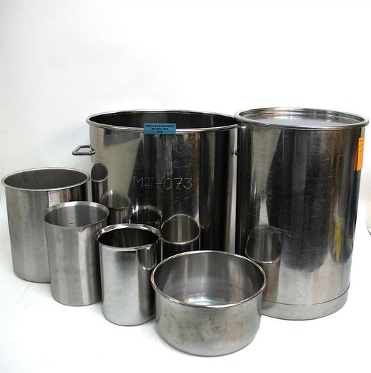 Used Vollrath, Polar Ware Stainless Steel Pots 70L 40L 12.75L 7L 3L LOT of 6 (8338