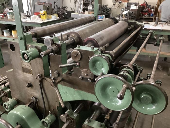 Used 31" W&H ALINA X 3 COLOR PRINTER FLEXOGRAPHIC PRINTING PRESS - PENDING