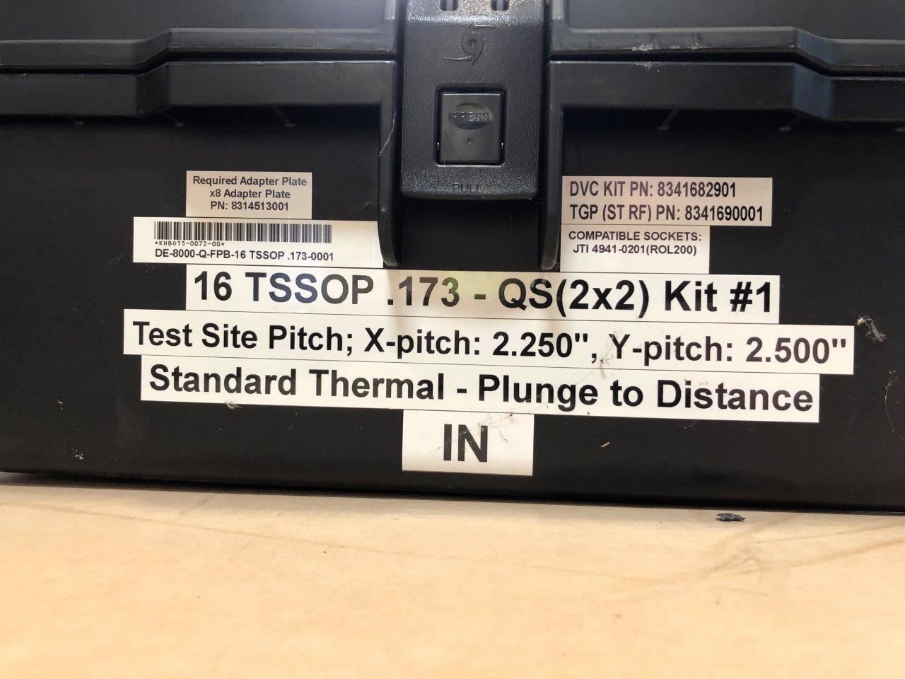Used Delta Edge DE8000 - Q-FPB-16 TSSOP .173-0001 Test Handler Change kit