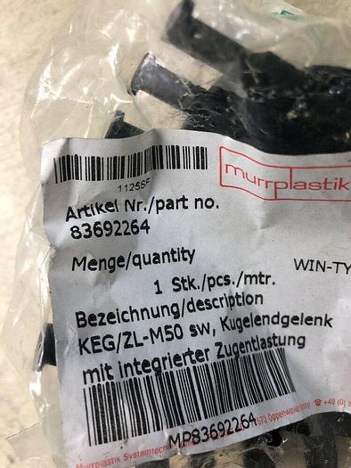 Murrplastik 83692264 / KEG/ZL-M50 sw Ball Joint W/ Integrated Tension Relief