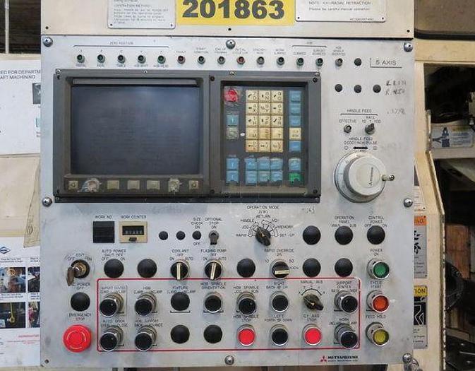 Used Mitsubishi GC40 (5 axis) CNC Gear Hobbing Machine