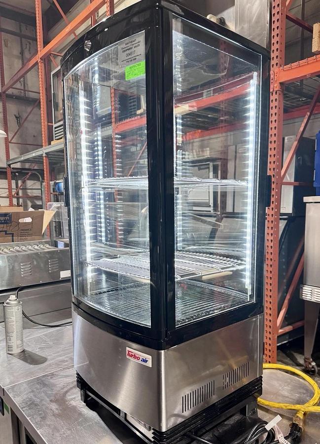 Used Turbo Air CRT772RN Diamond Show Case Pass-Thru Countertop Merchandiser