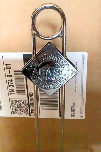 Used New* Set of 9 Stainless Steel Half Moon Bottle Condiment Table Caddy