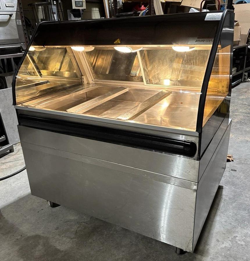 Used Alto-Shaam ED2-48-SS Countertop Halo Heat® Heated Display Case w/ Optional Base