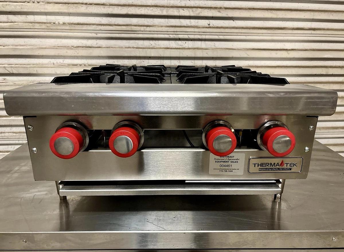 Therma-Tek TCHP24-4L 24-inch 4-Burner Countertop Gas Hot Plate - LP Propane - NEW