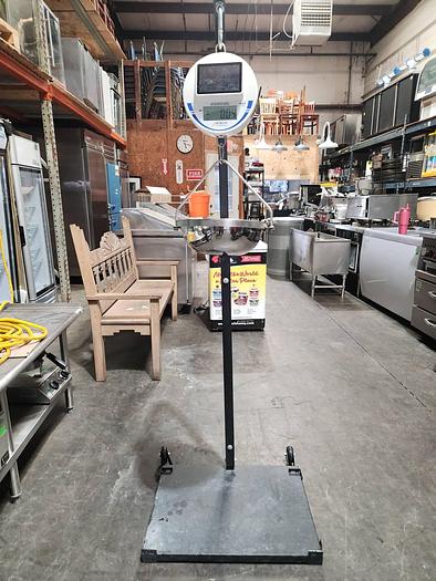 Used Detecto SCS30 30 lb. Hanging Scale with Stand, Solar Power