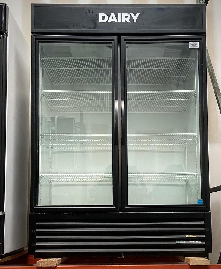Used True GDM-49-HC 54 1/4" Refrigerated 2-Glass Door Merchandiser with LED, Warranty