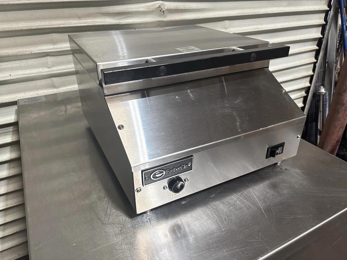 Used EmberGlo ES5PB 1/2 Size Countertop Electric Food Steamer w/ Quick Connect Water Line