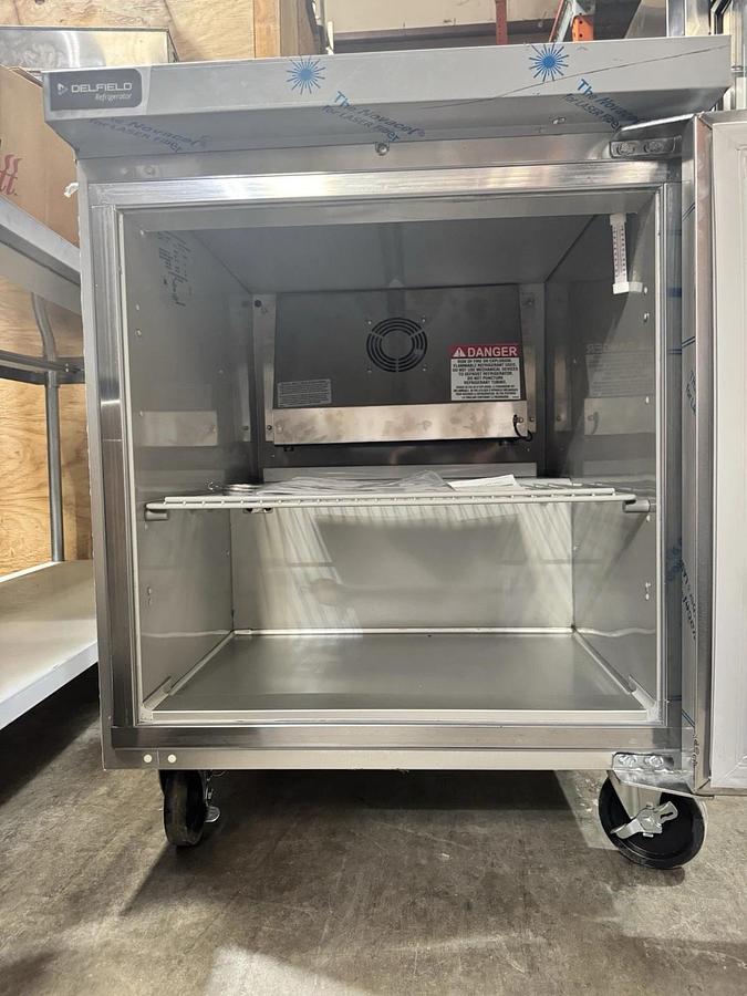 Delfield GUR27BP-S 27" Self-Contained Compact Work Top Refrigerator, 1 Section, 115V