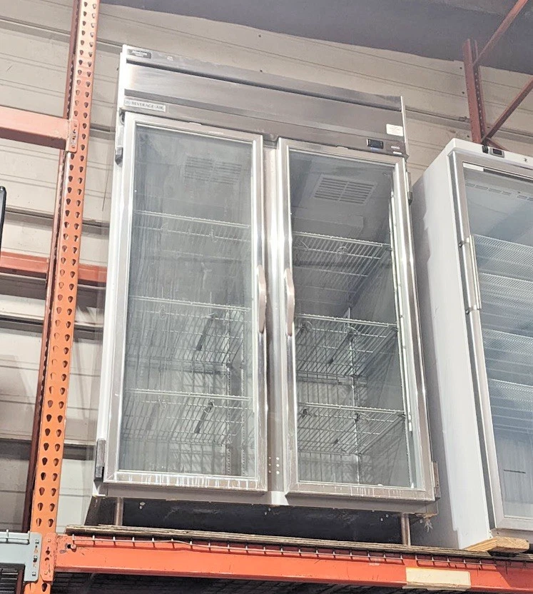 Used Beverage Air HF2HC-1G 46.2 CuFt Horizon S/S Glass Door Reach-In Freezer
