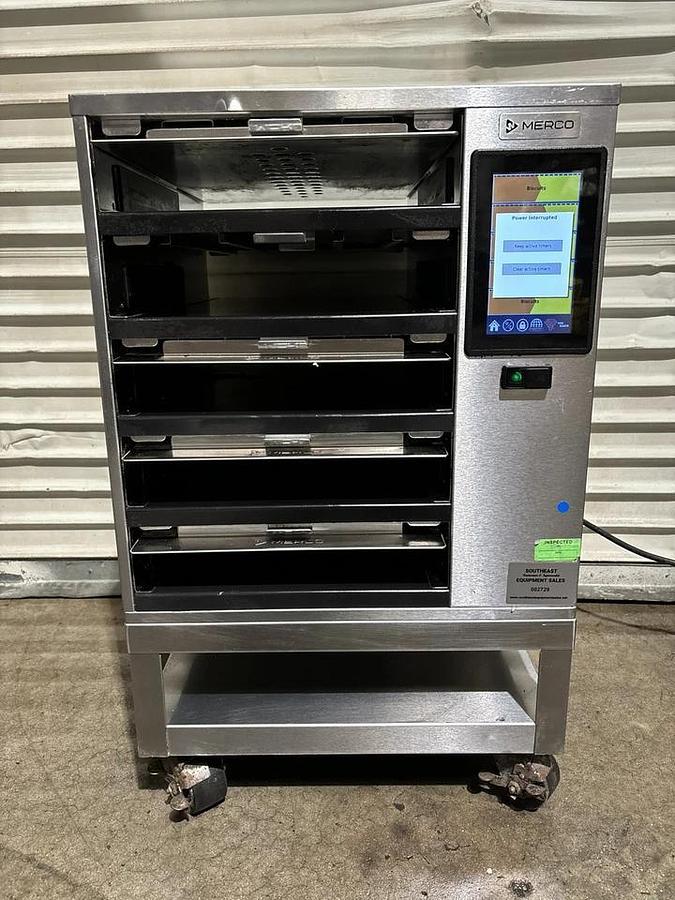 Used Merco MHC-54 SNT1T Pass Through Holding Warming Cabinet on Stand Digital