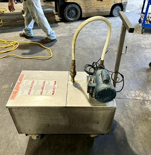 Used DAR PRO 175 lbs Fryer Oil Portable Filter Machine, Caddy W/ Sealed Pump