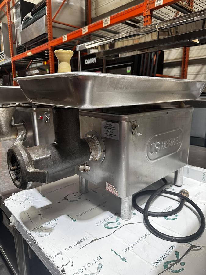Used Berkel Commercial Countertop 1.5 hp Meat Grinder, TESTED!
