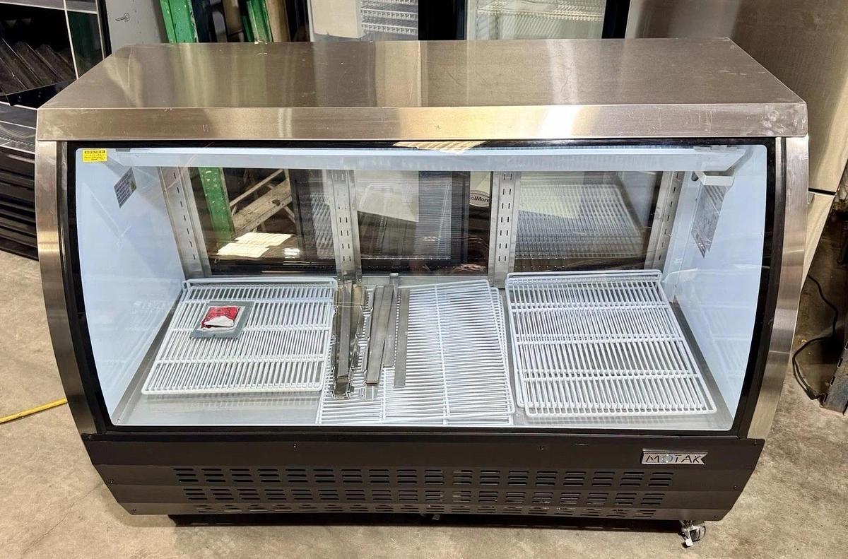 Used MoTak MDC64-X 64 1/4" Refrigerated Full-Service Deli / Meat Case 3 Levels, 115v