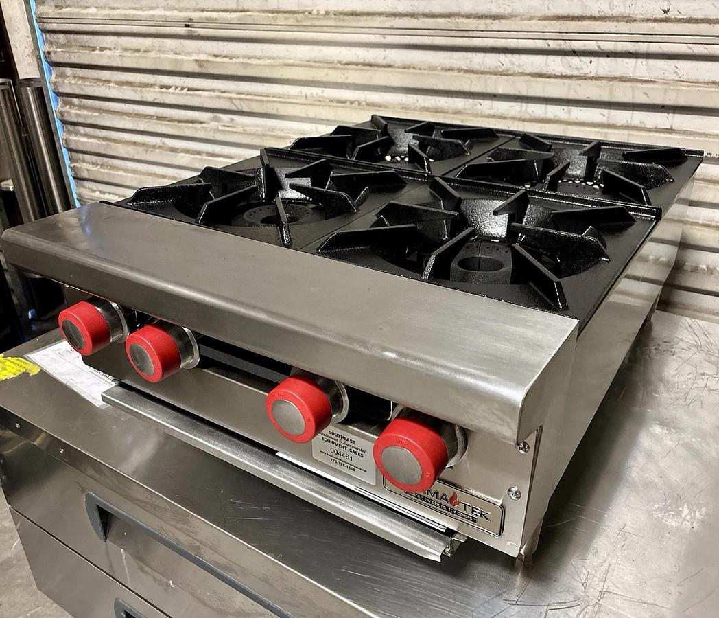 Therma-Tek TCHP24-4L 24-inch 4-Burner Countertop Gas Hot Plate - LP Propane - NEW