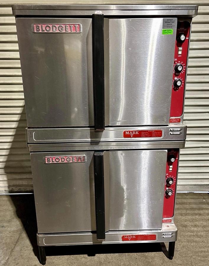 Used Blodgett Mark V-111 Elect Double Deck Full Size Convection Ovens 208V, 1 or 3Ph