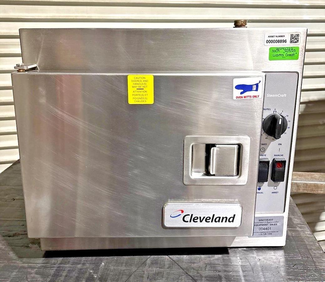 Used Cleveland 21CET8 SteamCraft Ultra 3 Pan Electric Countertop Steamer - 240V, 1 Ph