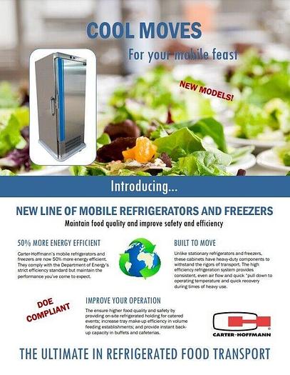 Used Carter-Hoffmann PHB480HE Full Size Insulated Mobile Refrigerated Cabinet w/ Universal Slides