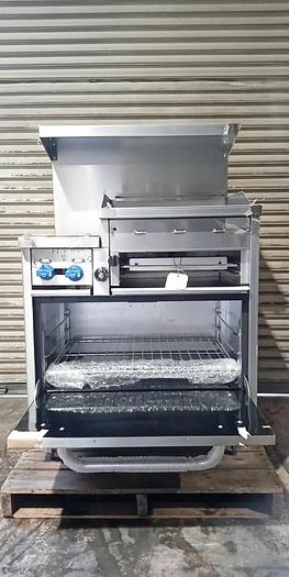 Used NEW* Comstock-Castle 36" Range, 2 Burners, 24" Griddle, Cheese Melter, and Oven