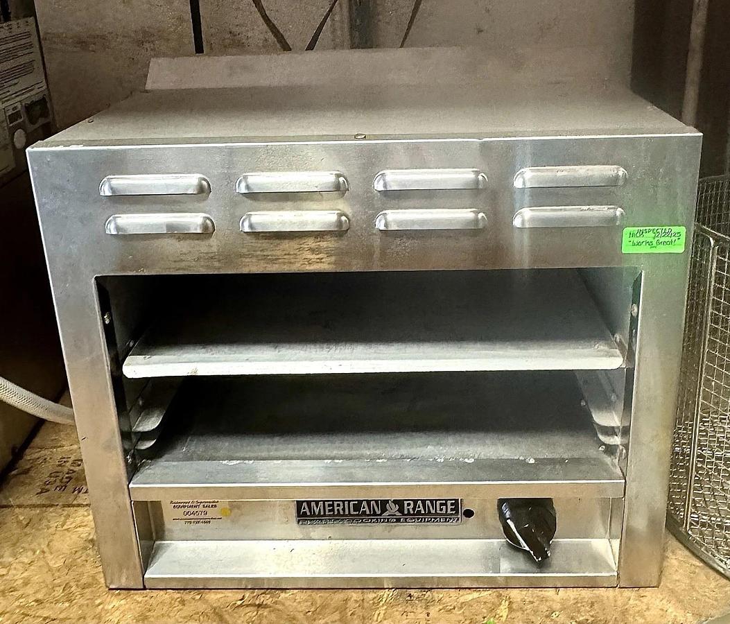 Used American Range ARCM-24 Infared Cheese Melter Broiler Gas 20,000 BTU Natural Gas