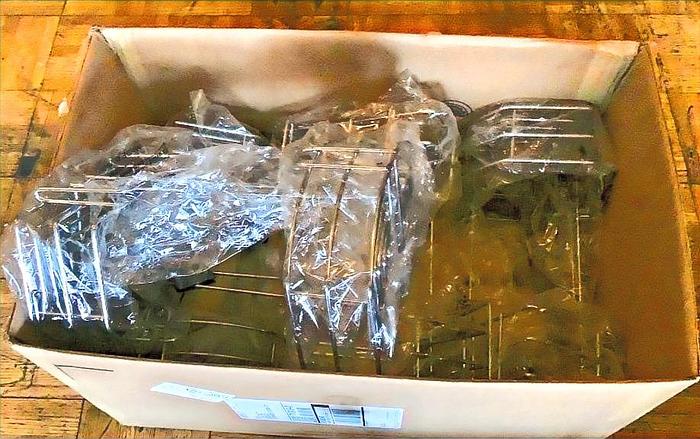 Used New* Set of 9 Stainless Steel Half Moon Bottle Condiment Table Caddy