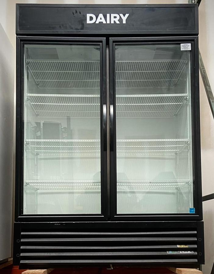 Used True GDM-49-HC 54 1/4" Refrigerated 2-Glass Door Merchandiser with LED, Warranty