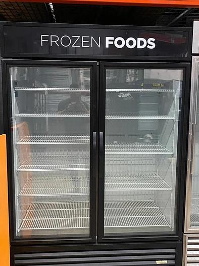 Used True 2-Door Glass Freezer Frozen Food Merchandiser, GDM-49F-LD Freezer