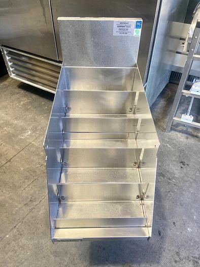 Used Perlick TS12LS Free Standing Underbar 5-Step Liquor Bottle Display w/ Guards NSF