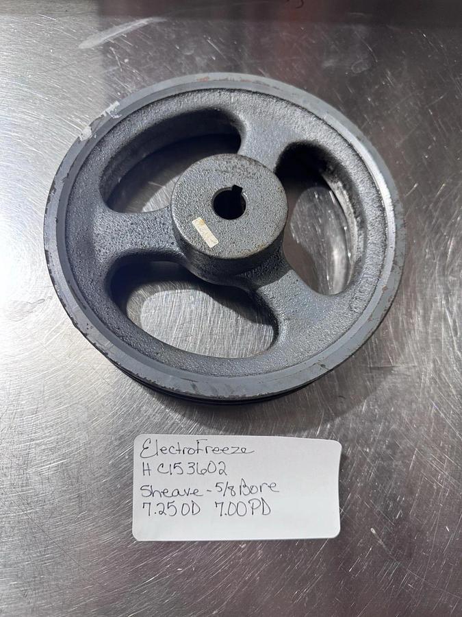 Used Electro Freeze HC153602 SHEAVE-5/8 BORE 7.25 OD 7.00PD