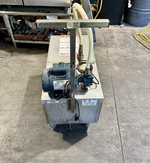 Used DAR PRO 175 lbs Fryer Oil Portable Filter Machine, Caddy W/ Sealed Pump