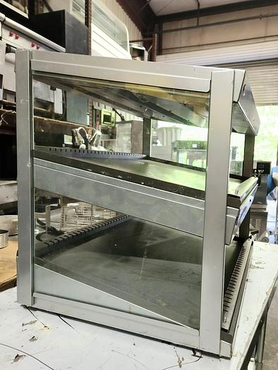 Used Hatco GRSDS-36D Glo-Ray 36" Slanted Double Shelf Merchandiser - 120V