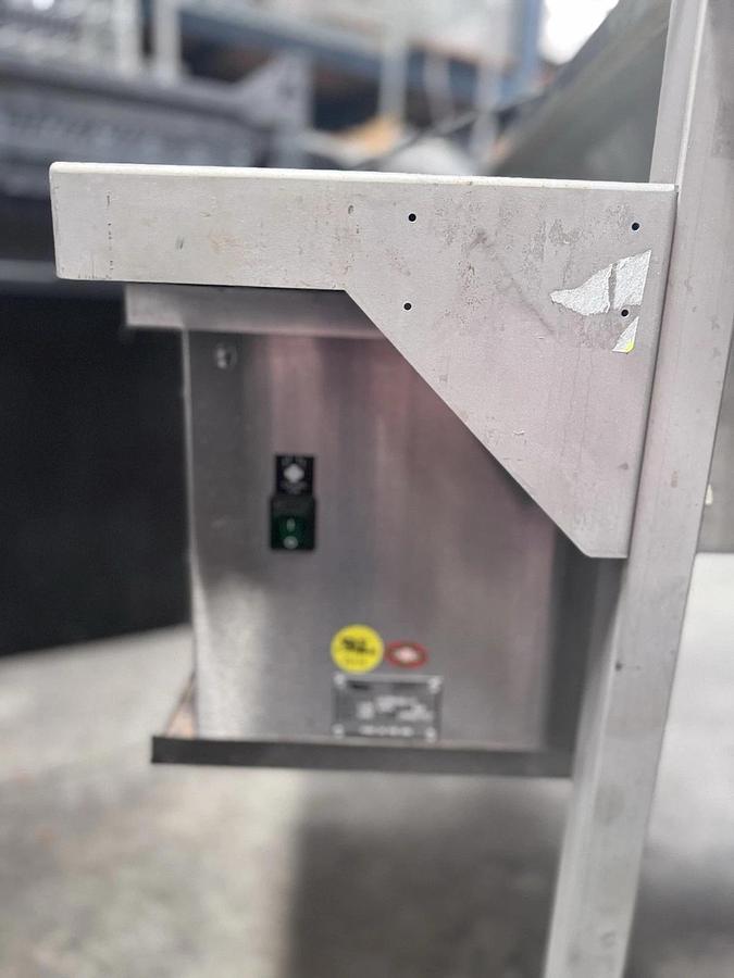 Used Cretors GCBKAS-X 70" 6 ft. S/S Popcorn Cooling Table with Fan and Double Shelves