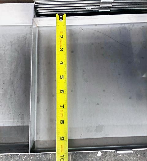 Used Hubert® S/S Seafood, Meat, Deli Pan 10"L x 12"W x 1"D