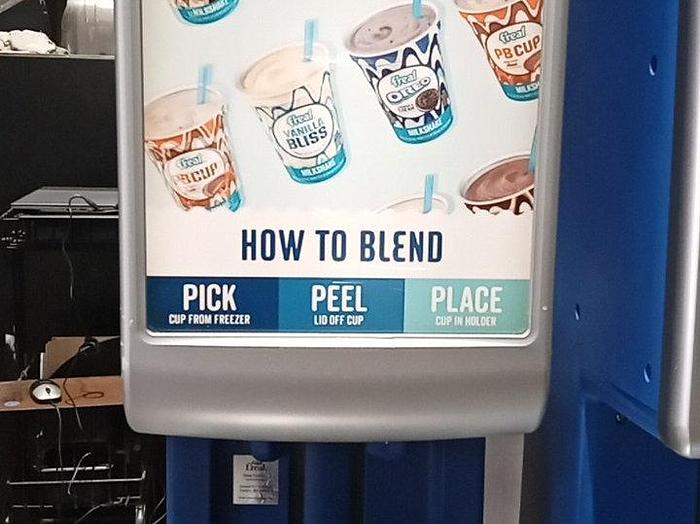 Used F'real FRLB4 Milkshake Blender Bar w/ Machine, Minus Forty Freezer, LED Display