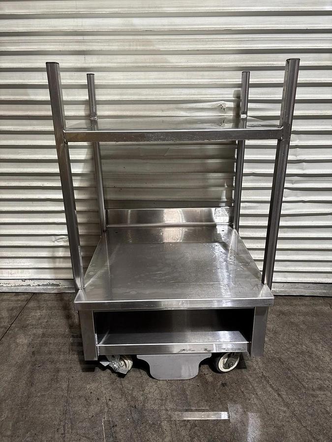 Used Pro Stainless "Heavy Duty" Double Oven Stand with Casters