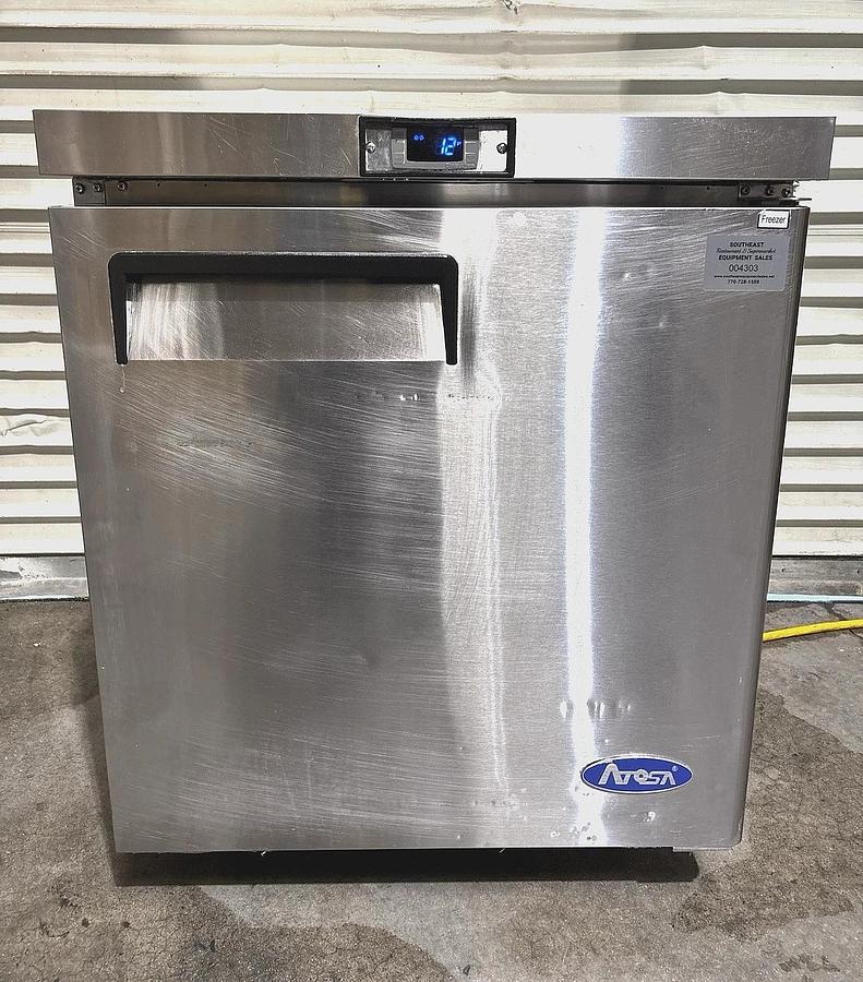 Used 2023' Atosa USA MGF8405GR FREEZER Undercounter, Work Top, Stainless Steel, 120V