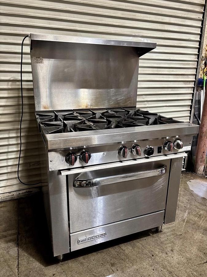 Used Southbend S36A 36" 6 Burner Gas Range w/ Convection Oven, Natural Gas, Excellent