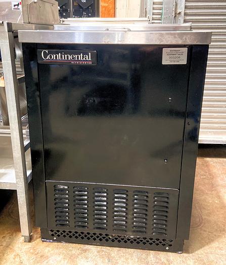 Used Continental 24" Slide-Top Bottle / Can Cooler, Chiller Beer, Mugs, Soft Drinks