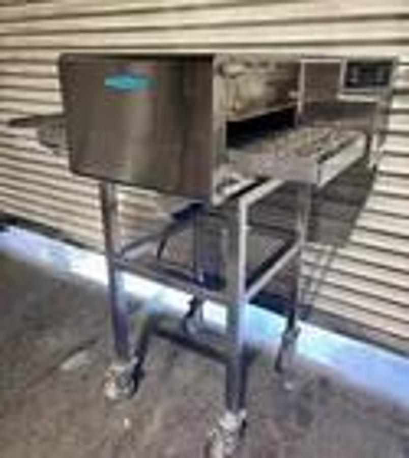 Used TurboChef HCS1618 1PH Rapid Cook Ventless Conveyor Pizza Oven w/ Stand