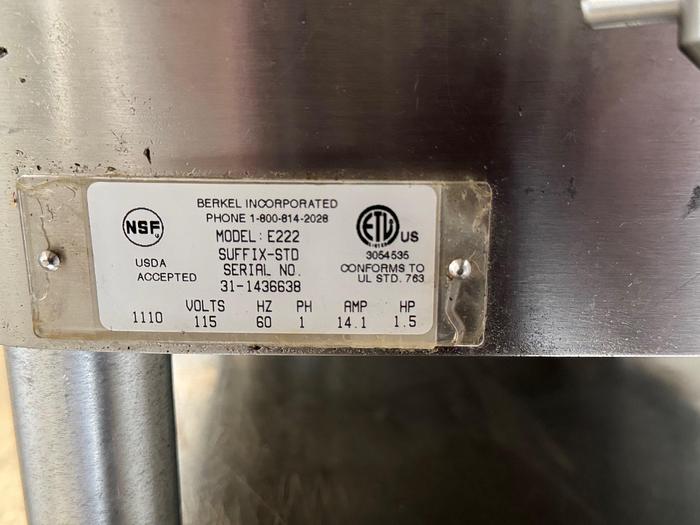 Used Berkel E222 Meat Grinder